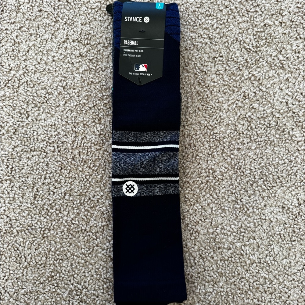 Stance Feel 360 MLB Diamond Pro Strip OTC Socks Size Large 9-13 Blue